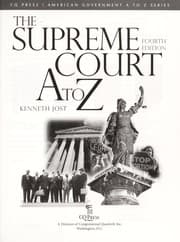 Tapa de The Supreme Court A to Z