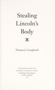 Tapa de Stealing Lincoln's body