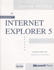 Tapa de Curso rápido de Microsoft Internet Explorer 5