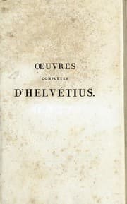 Tapa de Œuvres complètes d'Helvétius