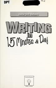 Tapa de Writing in 15 minutes a day