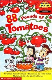 Tapa de 88 Pounds of Tomatoes (Hello Math Reader: Level 4: Grades 2 & 3: Subtraction)