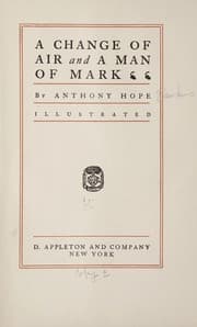 Tapa de A change of air and A man of mark