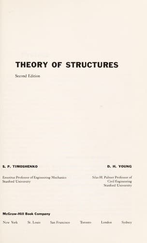 Tapa de Theory of structures