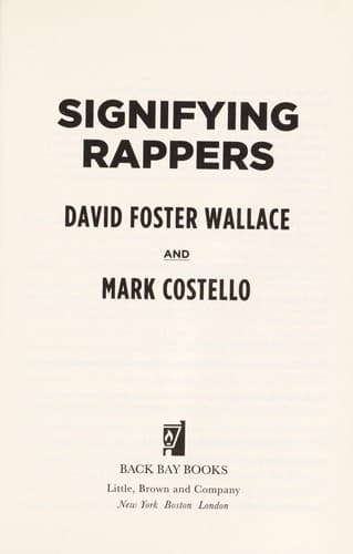 Tapa de Signifying Rappers