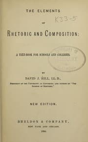 Tapa de The elements of rhetoric and compostiton