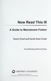 Tapa de Now read this III