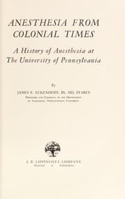 Tapa de Anesthesia from colonial times