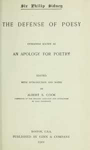 Tapa de The defense of poesy