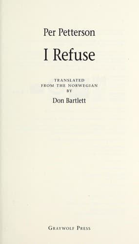 Tapa de I refuse