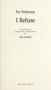 Tapa de I refuse