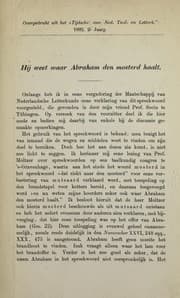 Tapa de Hij weet waar Abraham den mosterd haalt