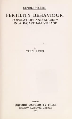 Tapa de Fertility behaviour