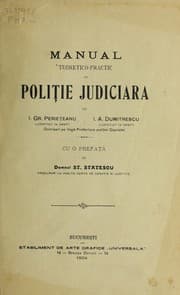 Tapa de Manual teoretico-practic de polit Œie judiciara