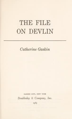 Tapa de The file on Devlin