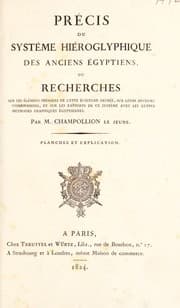 Tapa de Pr©♭cis du syst©·me hi©♭roglyphique des anciens egyptiens, ou, Recherches sur les ©♭l©♭mens premiers de cette ©♭criture sacr©♭e, sur leurs diverses combinaisons, et sur les rapports de ce syst©·me avec les autres m©♭thodes graphiques ©♭gyptiennes