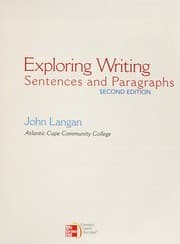 Tapa de Exploring writing
