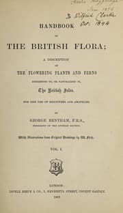 Tapa de Handbook of the British flora