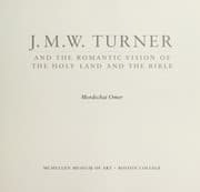 Tapa de J.M.W. Turner and the romantic vision of the Holy Land and the Bible