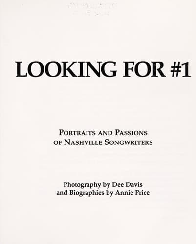 Tapa de Looking for #1