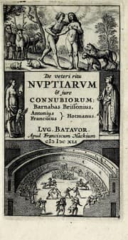 Tapa de De veteri ritu nuptiarum & jure connubiorum