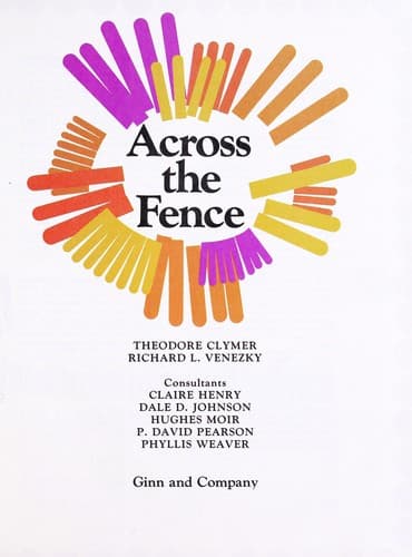 Tapa de Across the fence (Ginn reading program)