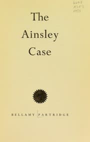 Tapa de The Ainsley case