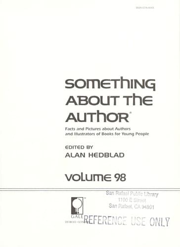 Tapa de Something About the Author v. 98