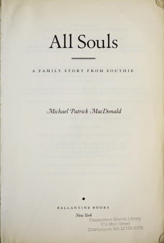 Tapa de All souls
