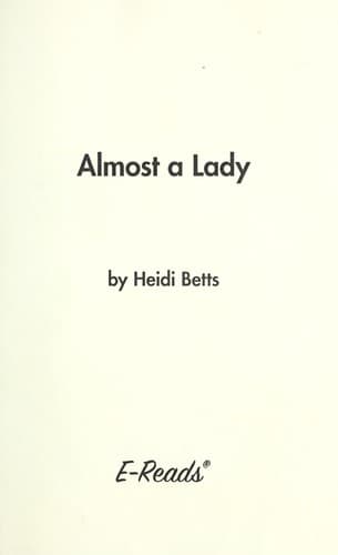 Tapa de Almost a lady