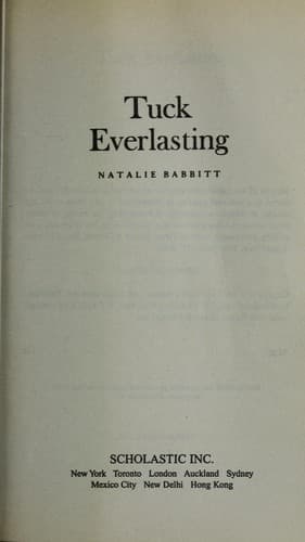 Tapa de Tuck everlasting