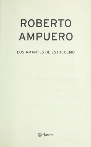 Tapa de Los amantes de Estocolmo