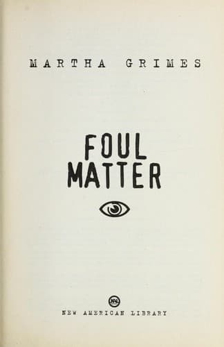 Tapa de Foul matter