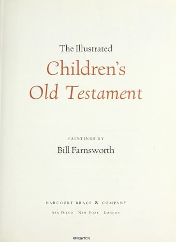 Tapa de The illustrated children's Old Testament