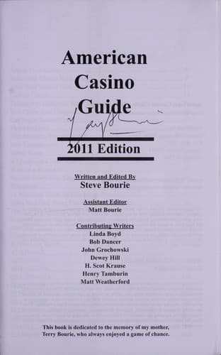 Tapa de American Casino Guide 2011