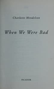 Tapa de When we were bad
