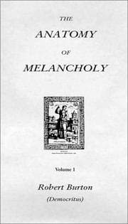 Tapa de Anatomy of Melancholy (2 vols.)