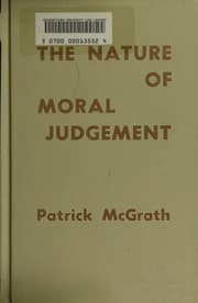 Tapa de The nature of moral judgement