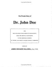 Tapa de Private Diary of Dr. John Dee and the Catalogue of His Library of Alchemical Manuscripts