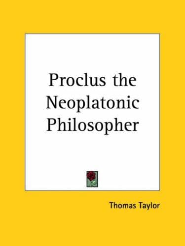 Tapa de Proclus the Neoplatonic Philosopher