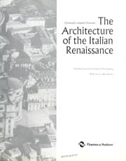 Tapa de ARCHITECTURE OF THE ITALIAN RENAISSANCE