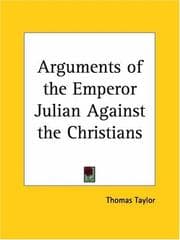 Tapa de Arguments of the Emperor Julian Against the Christians