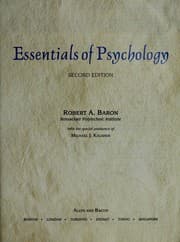 Tapa de Essentials of psychology
