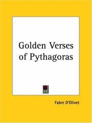 Tapa de Golden Verses of Pythagoras