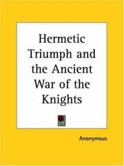 Tapa de Hermetic Triumph and the Ancient War of the Knights