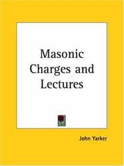 Tapa de Masonic Charges and Lectures