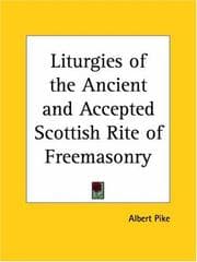 Tapa de Liturgies of the Ancient and Accepted Scottish Rite of Freemasonry