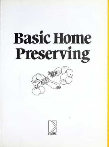 Tapa de Basic home preserving