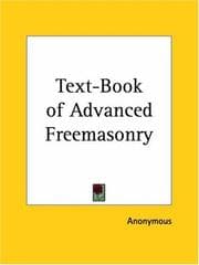 Tapa de Text-Book of Advanced Freemasonry