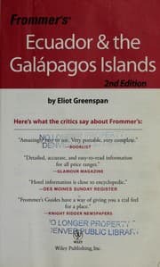 Tapa de Ecuador & the Galapagos Islands